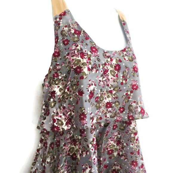 SiLK Body Policy Dress Floral T Back Exposed Zipper XS - Picture 4 of 9